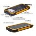 Power Bank Mobile Solar Charger - Tollcuudda 10000mah Portable Charger Power Pack Battery For Samsung, Iphone, Xiaomi, laptop, Camping Including 2 USB Port, 4 LED Indicator, 6 LED Flashlight DYHK01 (Yellow)