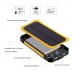 Power Bank Mobile Solar Charger - Tollcuudda 10000mah Portable Charger Power Pack Battery For Samsung, Iphone, Xiaomi, laptop, Camping Including 2 USB Port, 4 LED Indicator, 6 LED Flashlight DYHK01 (Yellow)