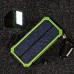 Solar Charger Tollcuudda 10000mah Cell Phone Portable Power Bank Charger With 2 USB Port, 4 LED Indicator, 6 LED Flashlight External Battery Pack For iPhone Samsung HTC and Other Smartphone DYHK01 (green)