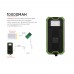 Solar Charger Tollcuudda 10000mah Cell Phone Portable Power Bank Charger With 2 USB Port, 4 LED Indicator, 6 LED Flashlight External Battery Pack For iPhone Samsung HTC and Other Smartphone DYHK01 (green)